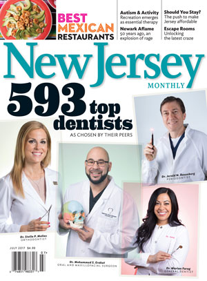 New Jersey Monthly 2017 cover featuring Top Dentists