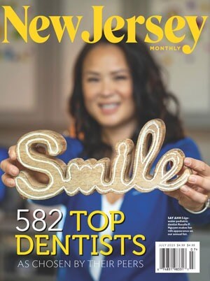 New Jersey Monthly 2023 cover featuring Top Dentists